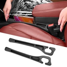 7F Car Seat Gap Filler, Organiser Between Seat and Centre Console, Black