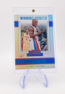 2017-18 Panini Contenders Chauncey Billups Winning Tickets Champ Edition 1/1
