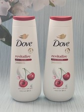 (Pack of 2) Dove Revitalize Cherry + Chia Milk Body Wash, 20 fl oz
