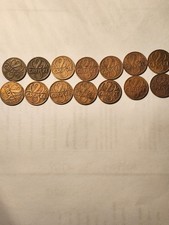 A very rare set of 14 x2 grosze Polish