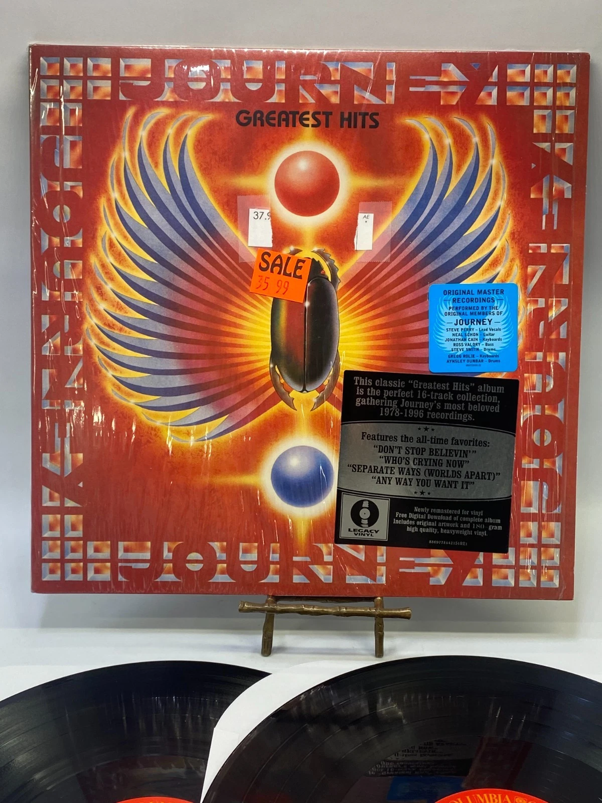 Journey Greatest Hits Vintage Vinyl LP 2019 Columbia Record 88697784421