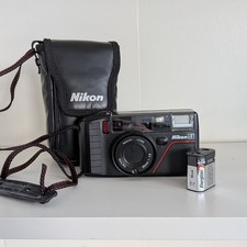 NIKON L35 AF3 Compact Point & Shoot film Camera 35mm Lens Macro Tested