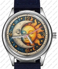 Sun & Moon Art #1 Trendy 38mm Face Wrist Watch