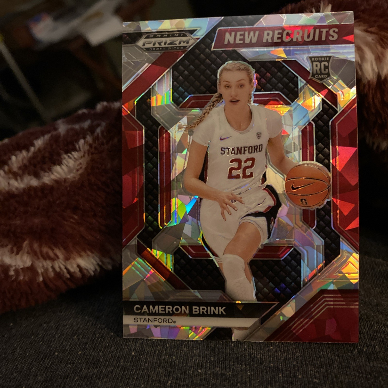 2024 Cameron Brink Panini Prizm Draft Picks New Recruits Ice Prizm (RC) #5