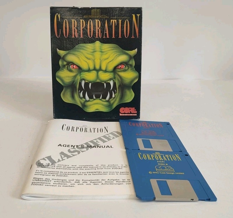 Corporation Atari ST  W/ Game Box, Cards And Instruction Manual