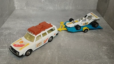Volvo + Remorque + F1 , Matchbox Super Kings - Photo 1/4