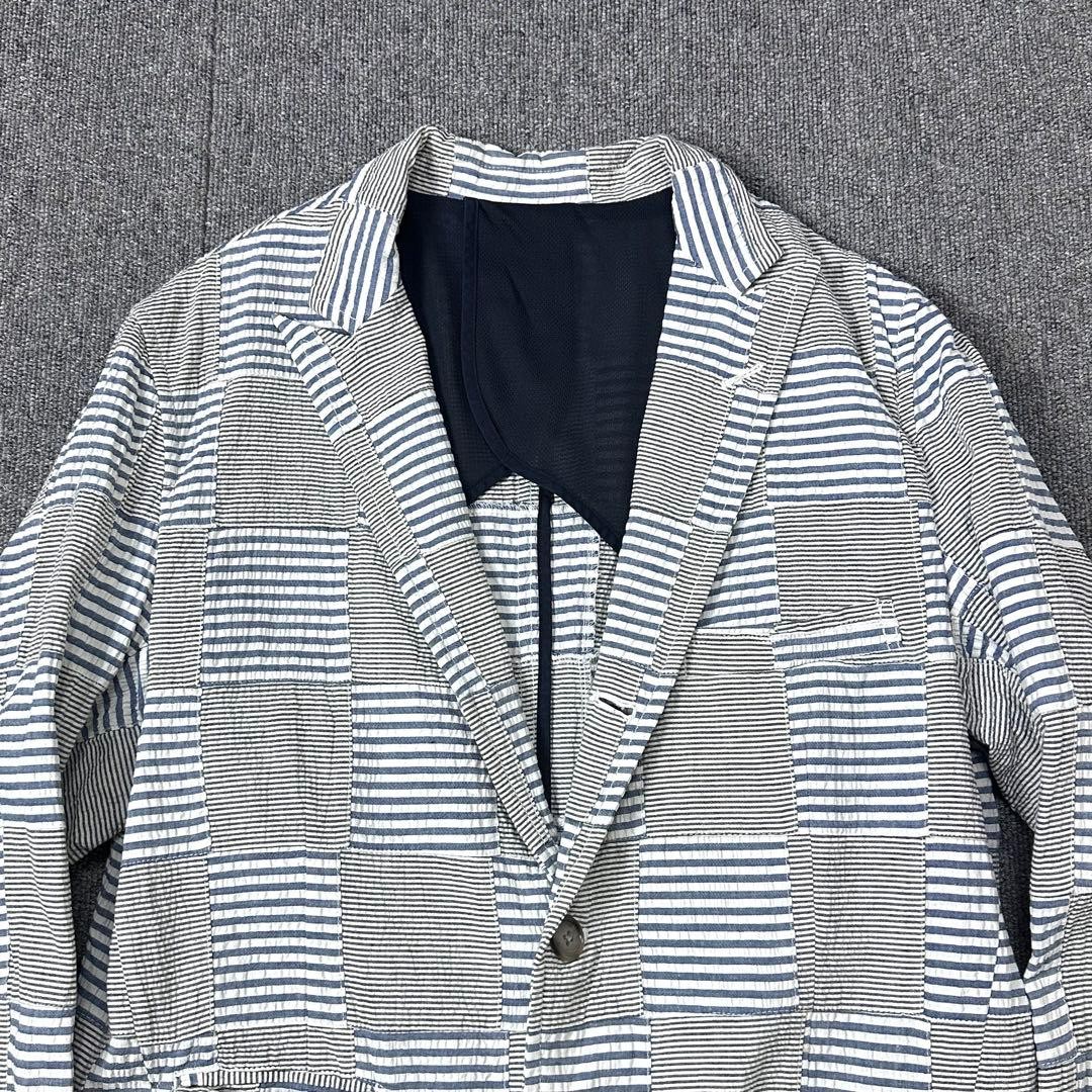 BEAMS PLUS Patchwork Tailored Jacket Men's L Seer… - image 4