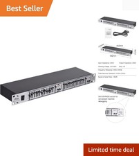 15-Band Equalizer Audio Equalizer EQ-215 Dual...