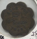 Brewster MN Geo. Nelson GF25cIT Brunswick Balke Co Brass 29mm See Scans — photo 1