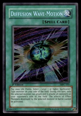 Yu-Gi-Oh! 1st Edition Diffusion Wave-Motion #MFC-107 Light Play