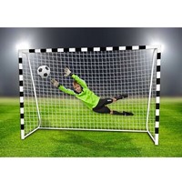 Profi FußBalltor Mit Netz Garten Outdoor Kinder Spielen Training Ball 300X200Cm