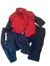 Baby Old Navy Baby Boy Pants/Shirt Lot Size 6-12 Months- Lot Of 3