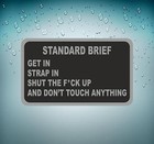 Sticker Car Aircraft Aviation Airport Standard Brief