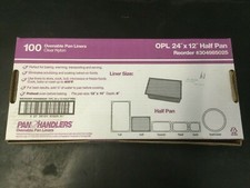 Pan Handlers Oven Roasting Liners- case of 100 --  24"x12" Nylon