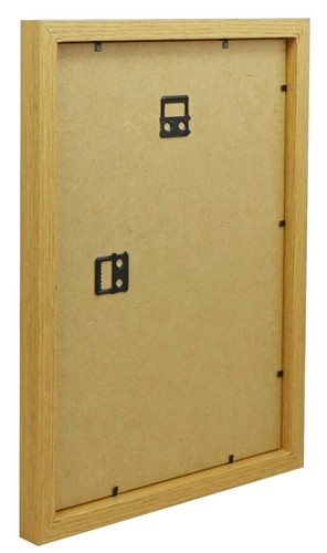 Vivarti Thin Box Oak Ready Made Picture Frame Photo Poster Certificate - Picture 6 of 9