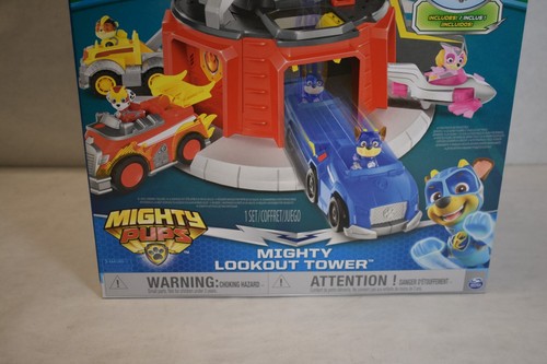 paw patrol mighty lookout tower cars