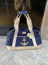 New Spartina 449 Duffle Bag Navy Cargo Duffle Anchor New With Tags $98 Msrp