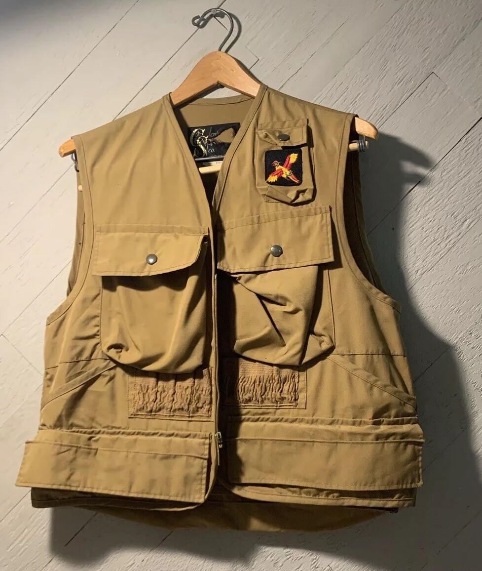 ウェア 70s Columbia Fishing Vest Vtg 70s Columbia Sportswear Vest Fishing Multipocket Mens M w