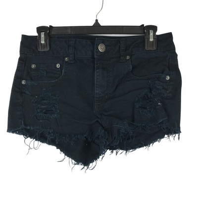 American Eagle WOmens Black Distressed 