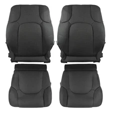 05-19 For Nissan Frontier Driver Passenger Bottom Top Cloth Seat Cover dark grey