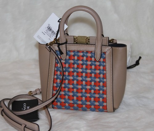 💚 Bolso Bandolera COACH 1941 Troupe Tote 16 Mini Bolso Cartera Bolso de Mano $550 Nuevo con Etiquetas - Imagen 8 de 10