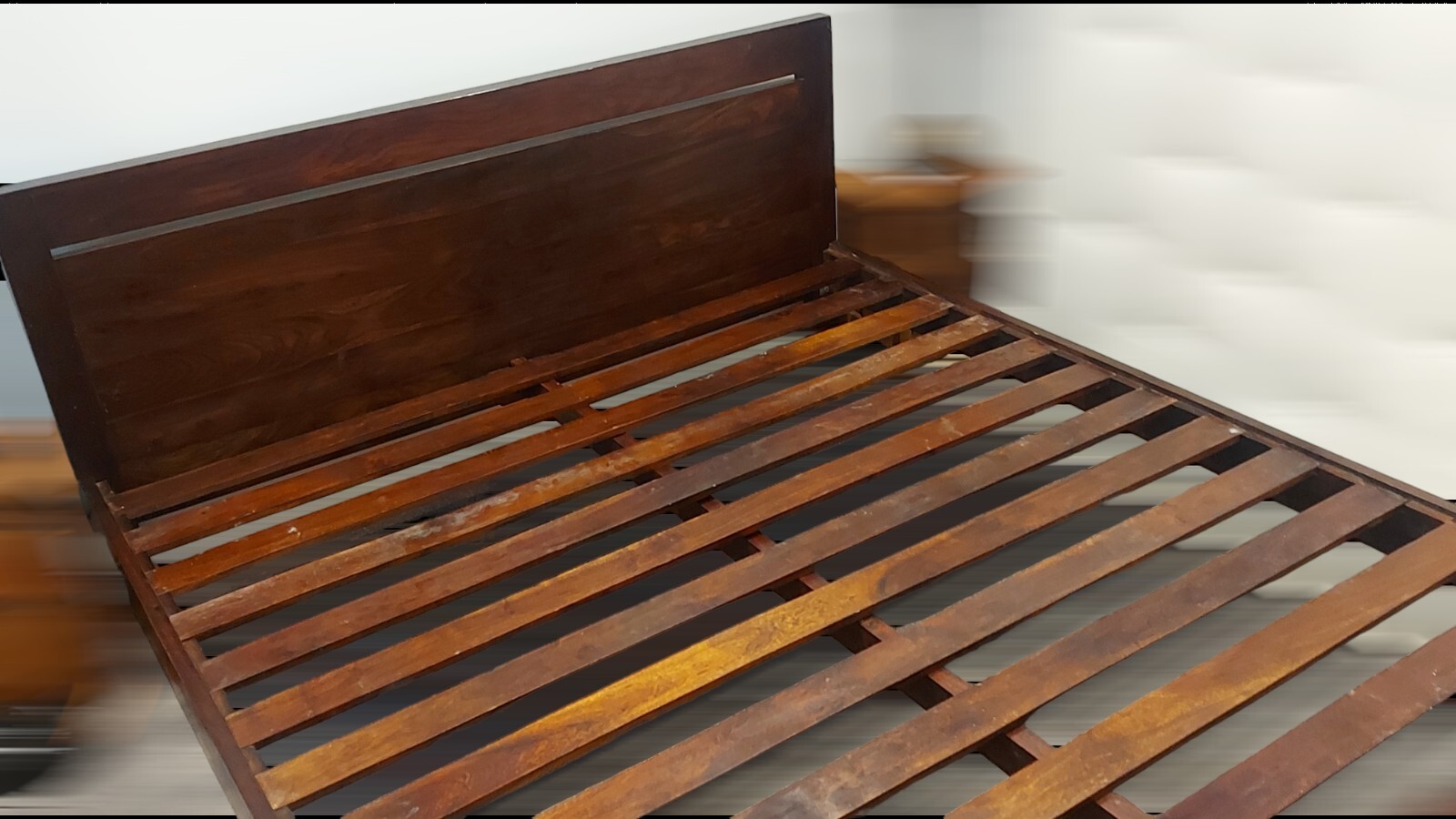 Stunning Superking Solid Reclaimed Teak Lombok Bed RRP£2200 Can