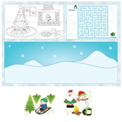 Download Kid S Activity Christmas Placemats 8 Pack Christmas Decorations Craft Supplies For Sale Online PSD Mockup Templates