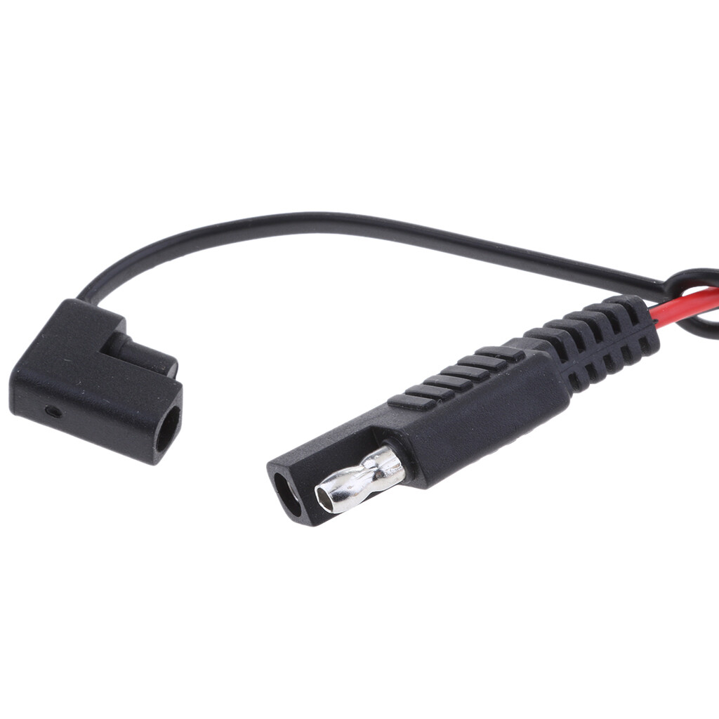 P Prettyia SAE Verlängerungskabel – 18AWG, 10A, 12V, 300 Mm, Für Solaranlagen Und Autobatterien