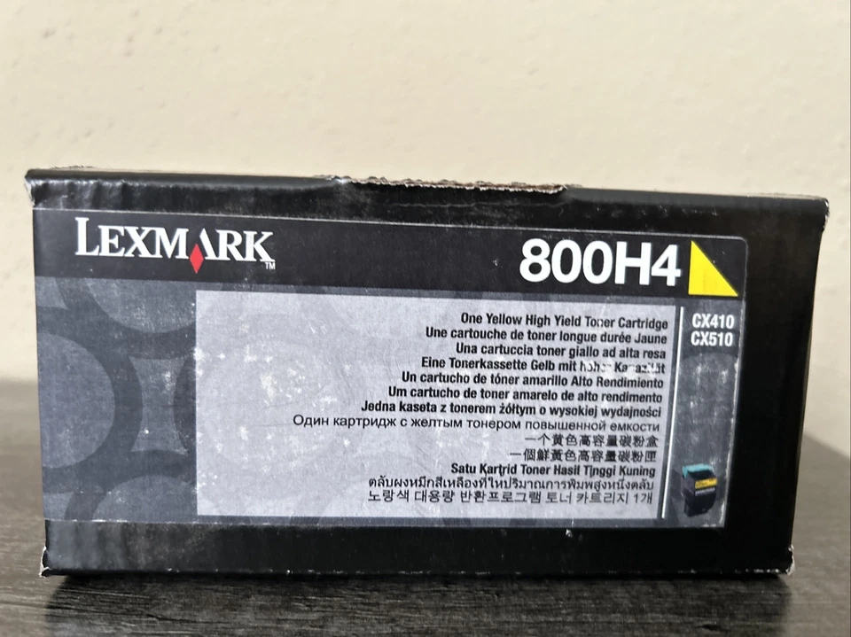 Tóner amarillo alto rendimiento LEXMARK 800H4 - Compatible con Lexmark CX410 y CX510 Foto 4 de 4