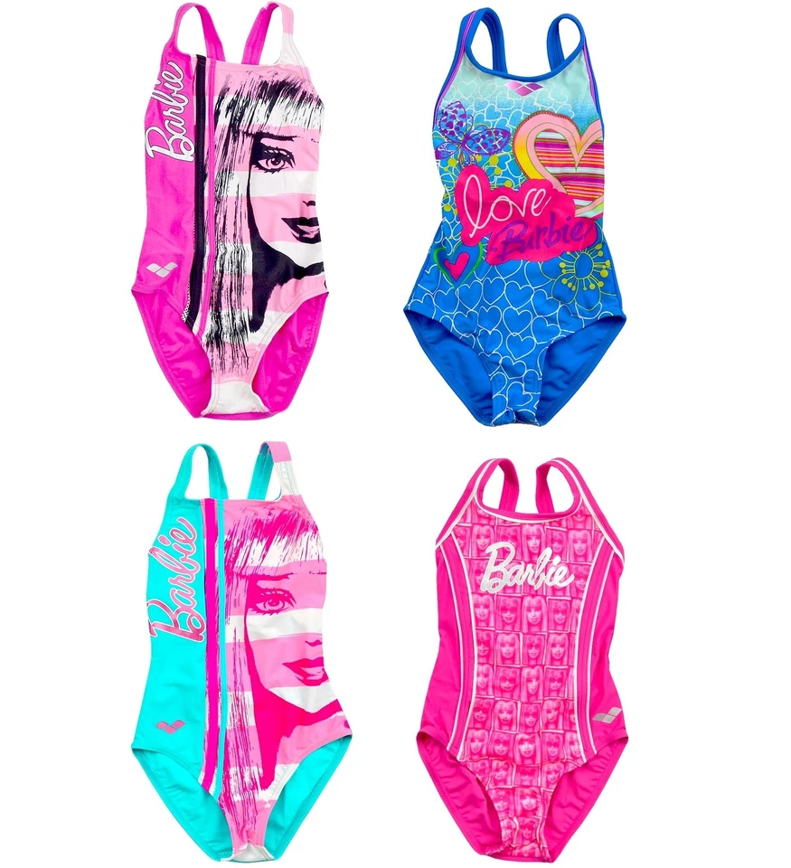 Arena X-Life Mädchen Badeanzug Barbie Disney Kinder Schwimmanzug pink türkis