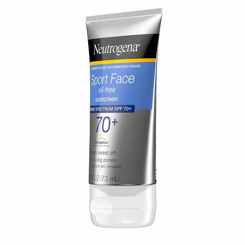 Neutrogena Sport Face Oil-Free Lotion Sunscreen SPF 70+ Broad Spectrum 2.5 OZ - Picture 2 of 6