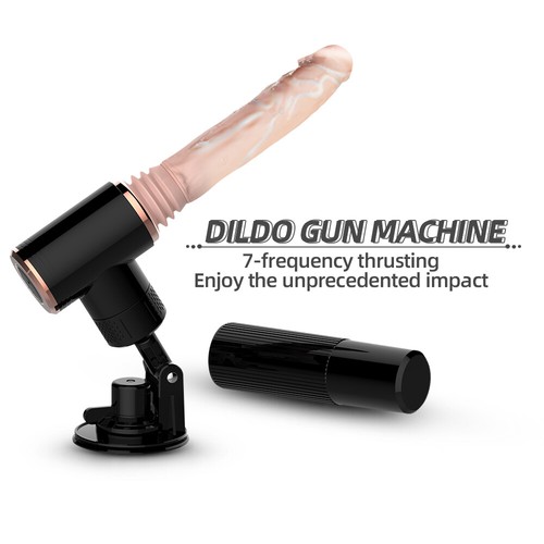 Vibrating Realistic Dildo Sex Vibrator Machine Auto Heating Thrusting Sex Toy - Picture 2 of 10
