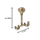 Träger Halterung für Gardinenstange 1-läufig 2-läufig 16 mm Decken- Wandmontage
