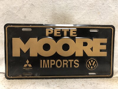 Pete Moore Imports License Plate Booster Front Tag