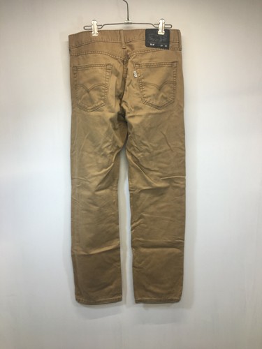 Levi's Men's 514 Straight Leg Khaki Denim Jeans Size 29x30 Tan Pants Black Label - Picture 2 of 4