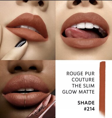 Yves Saint Laurent The Slim Glow Matte Lipstick Shade 214 ILLICIT