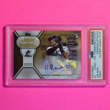 Harold Ramirez 2019 Topps Legacy of Baseball Gold Auto RC #d/50 PSA 10 Gem Mint