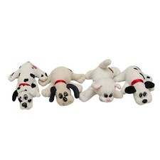 POUND PUPPIES PURRIES LOT OF 4 VINTAGE- TONKA- PLUSH DOGS CATS