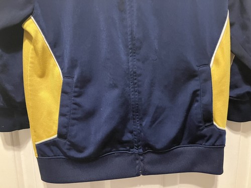 Adidas Jackets Boys Size 7 Full Zipper Track Active Jacket Blue & Yellow - Picture 4 of 8