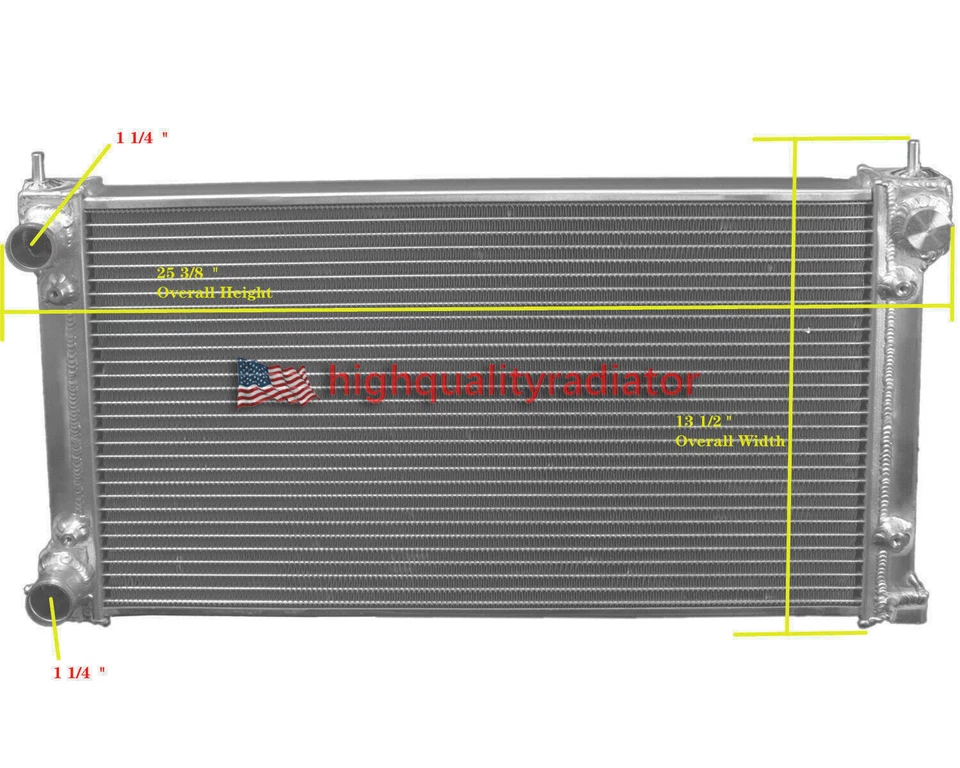 Aluminum Radiator For 1980 1984-1987 Volkswagen Caribe 2Rows 1.6L 1.8L  MT Foto 2 de 4