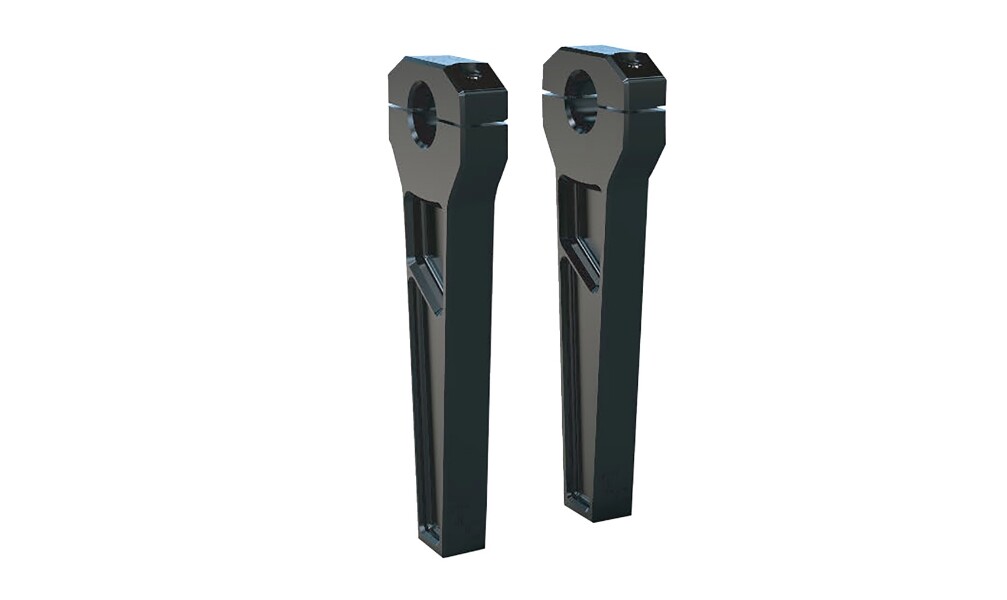 Todds Cycle - TD-R11-08B - 1in. Handlebar Riser Kit, 8in. Rise - Black ...