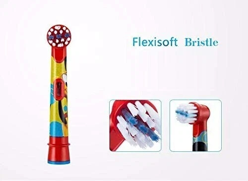 NUEVO Oral-B Stages Power Kids Cabezales de Cepillo de Repuesto Disney Mickey - Paquete de 4 - Imagen 5 de 6