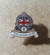QUEEN ELIZABETH II 90th BIRTHDAY SUPERB RARE ENAMEL ROYAL ROYALTY BADGE