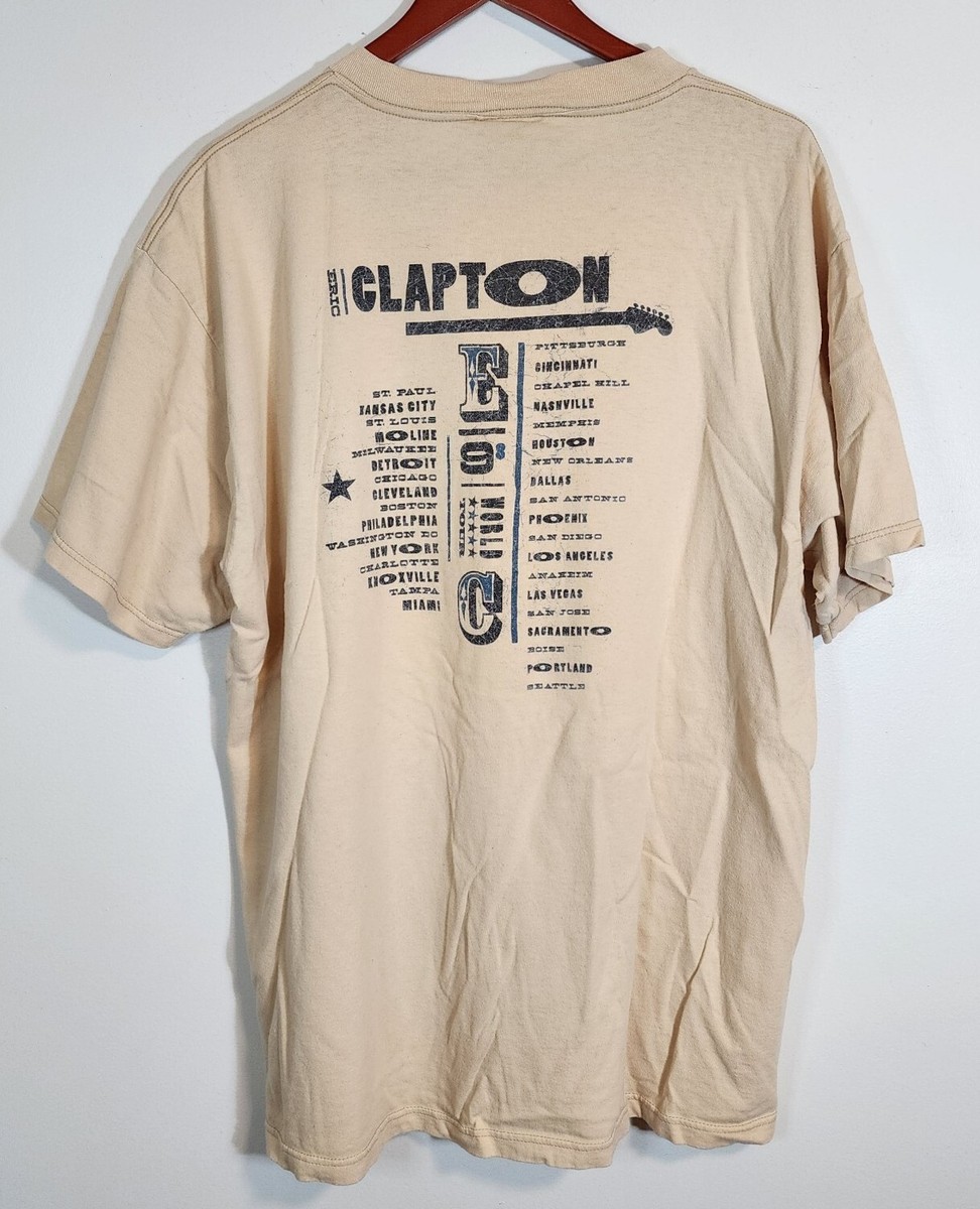 Vintage 1998 Eric Clapton Pilgrim World Tour T Shirt Men's XL 23