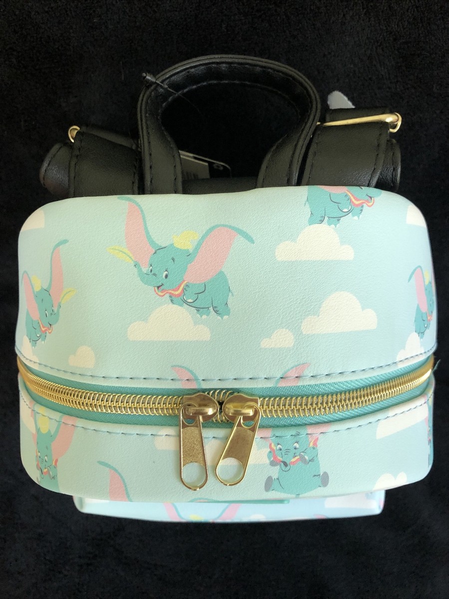 Loungefly Disney Dumbo Mini Backpack Flying Dumbo Clouds Bag  display picture 2