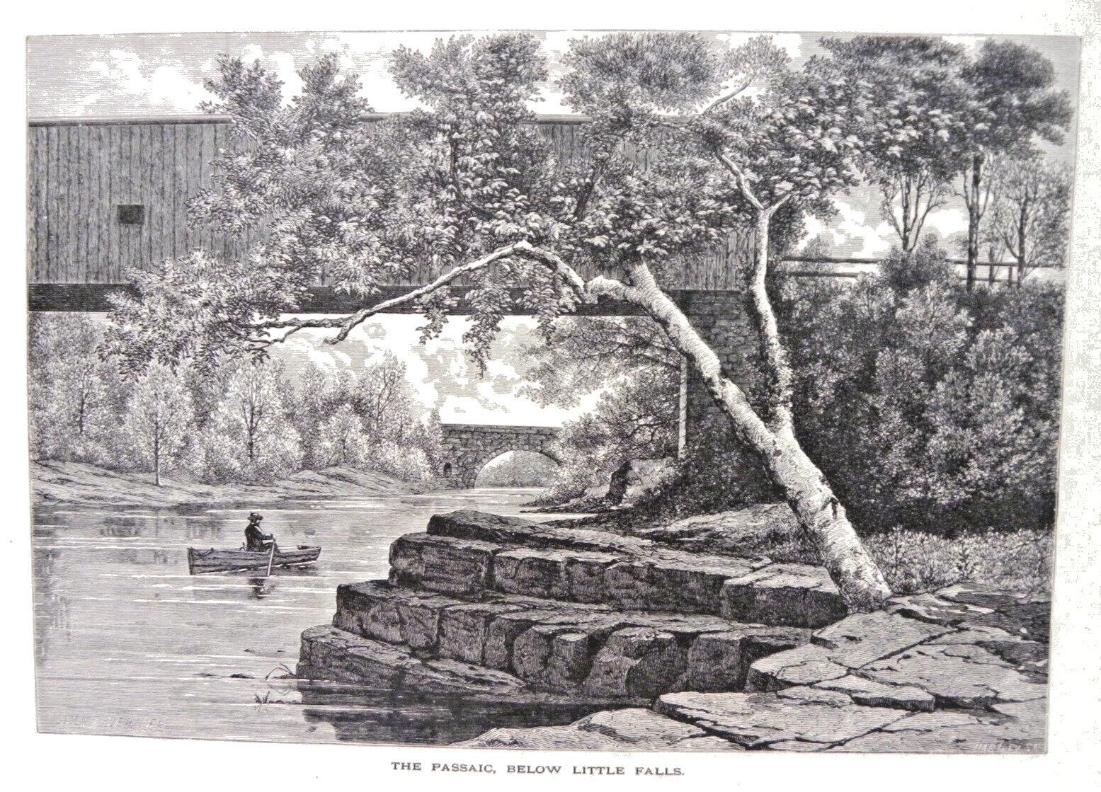 The Passaic River Below Little Falls, New Jersey from Picturesque