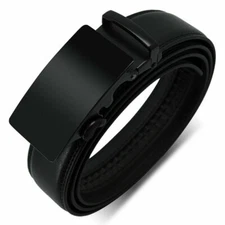 2025 Fashion Men's Automatic Buckle Belt Real Leather Belt Ratchet Strap Gift