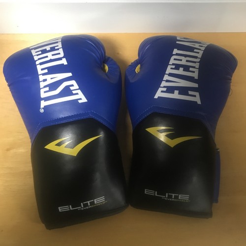 EVERLAST EVERSHIELD * Elite Pro Style * GUANTES DE AZUL NEGRO * 12 oz (M) | eBay