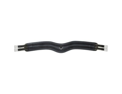 Equitare English Girth Synthetic Anatomic Shape Black 21-8100