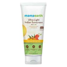 Natural Sunscreen Lotion With Turmeric  Carrot Seed SPF 50 PA  ,Mamaearth 80ml